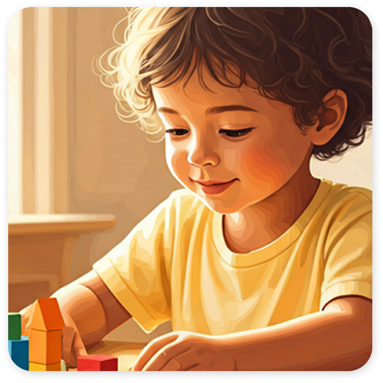 Child drawing at Fawn Kids